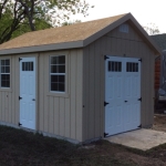 Somers WI 10x14 Gable.  Owner to roof it himself